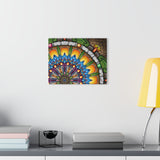 Emerald Arrows Mandala - Acrylic Block