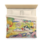 Matisse, Henri - The Joy of Life (1905) - Microfiber Duvet Cover