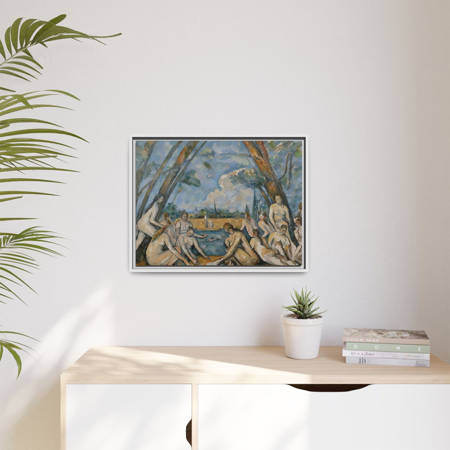 Cézanne, Paul - The Large Bathers (1906) - Matte Canvas, Framed