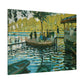 Monet, Claude - La Grenouillere (1869) - Canvas Block, unframed