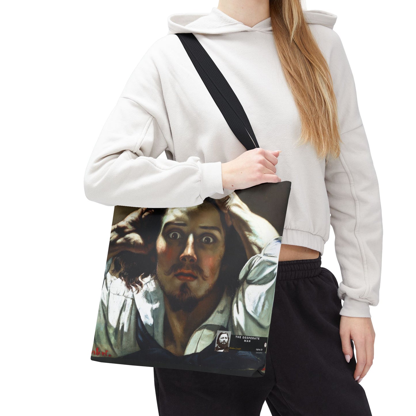 Courbet, Gustave - The Desperate Man (1843) - Tote Bag