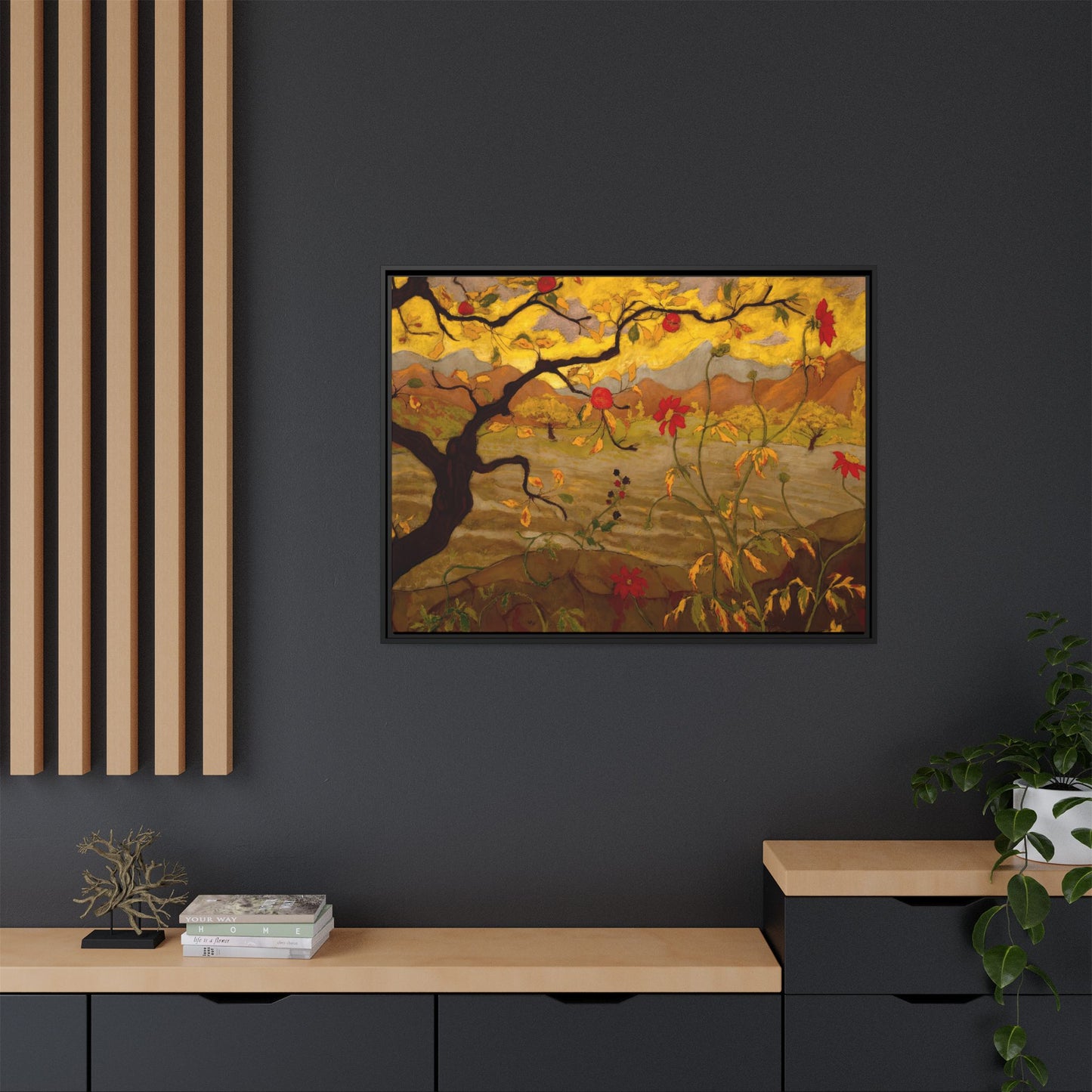 Ranson, Paul - Apple Tree with Red Fruit (1902) - Matte Canvas, Framed