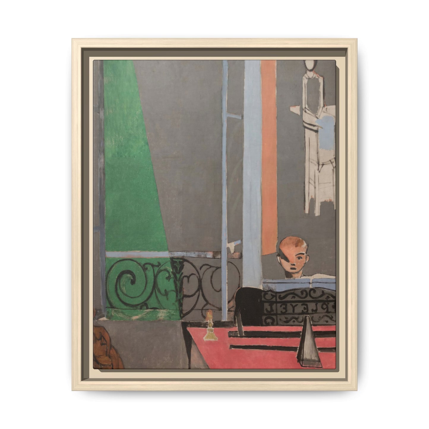 Matisse, Henri - Piano Lesson (1916) - Matte Canvas, Framed
