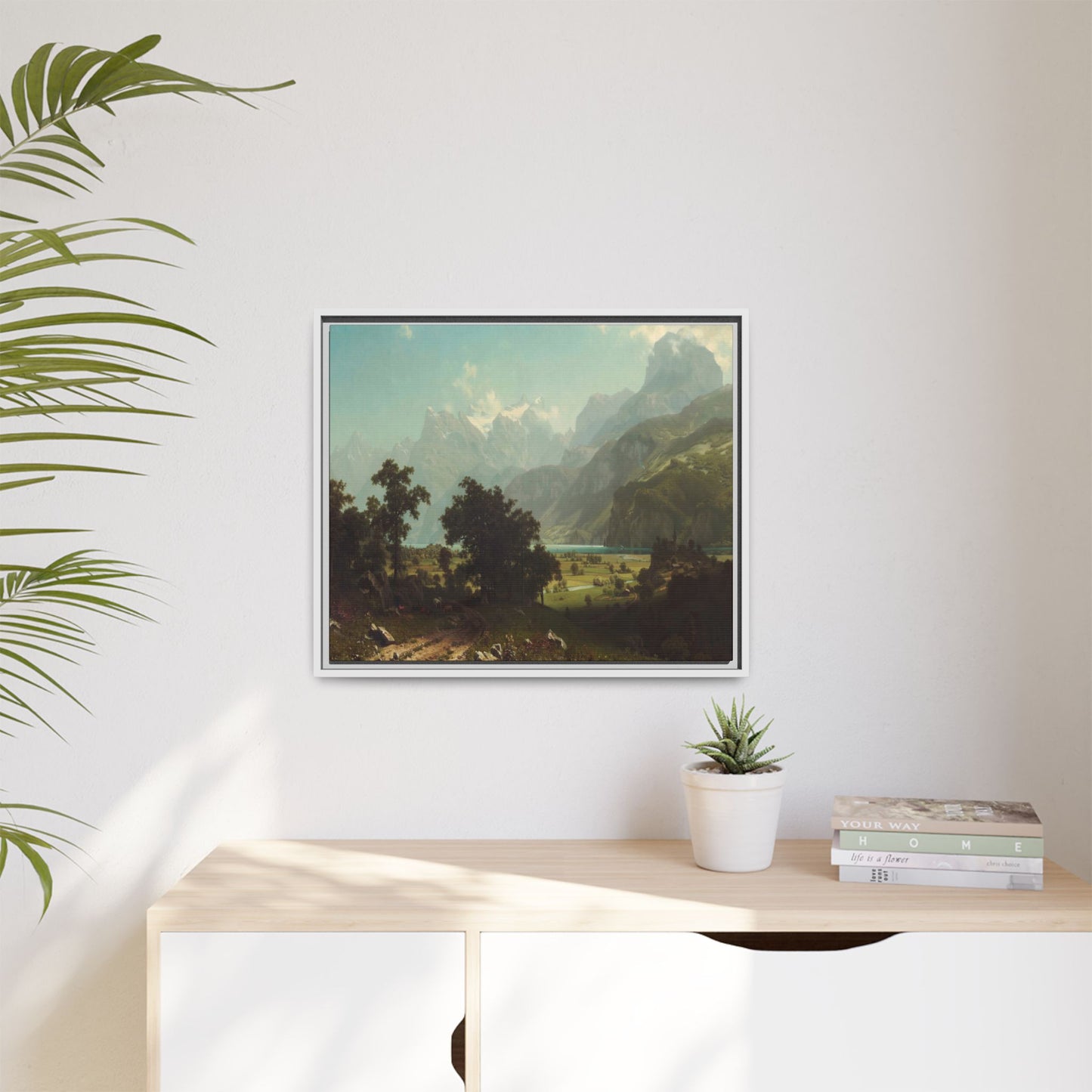 Bierstadt, Albert - Lake Lucerne (1858) - Matte Canvas, Framed