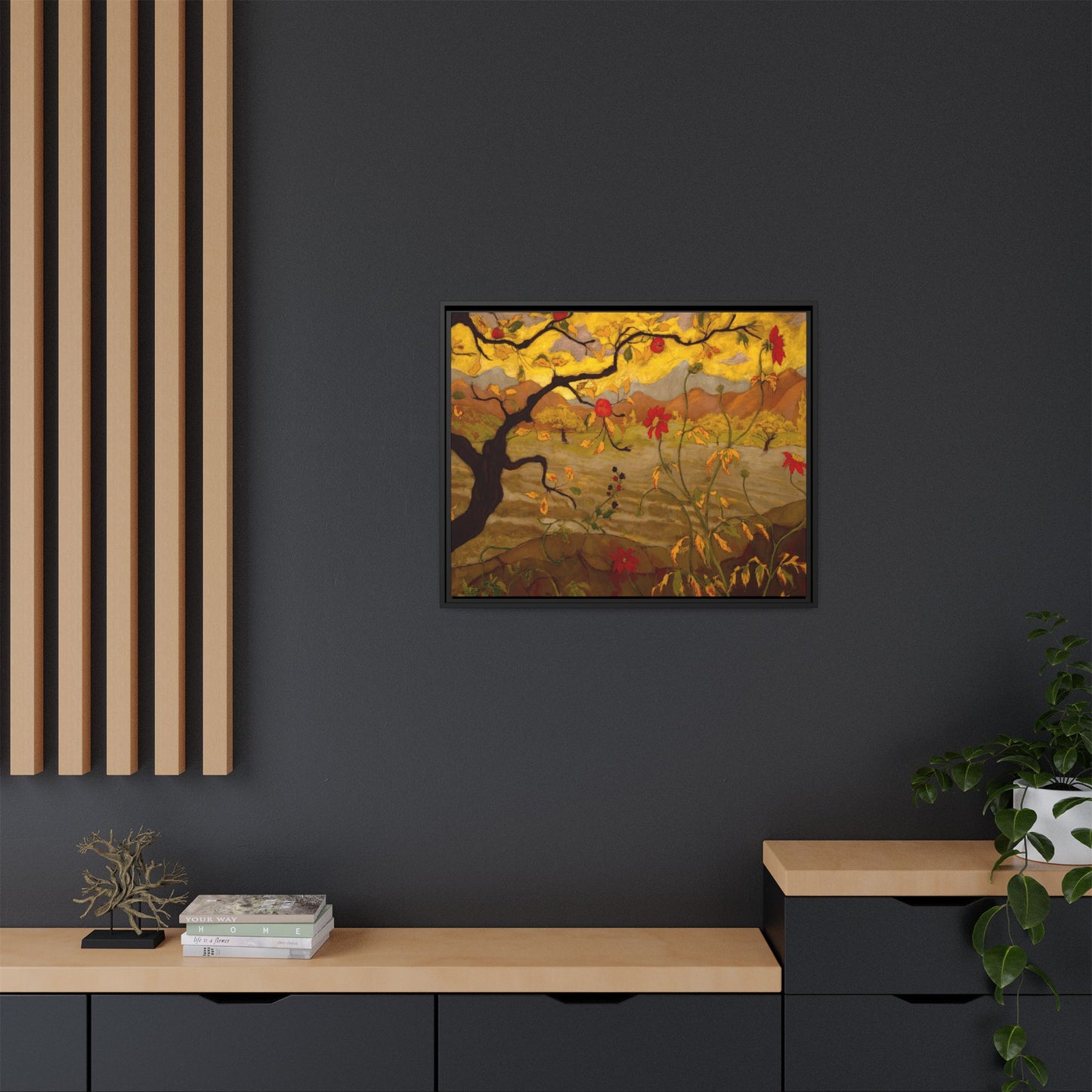Ranson, Paul - Apple Tree with Red Fruit (1902) - Matte Canvas, Framed