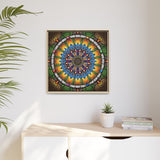 Emerald Arrows Mandala - Framed Canvas