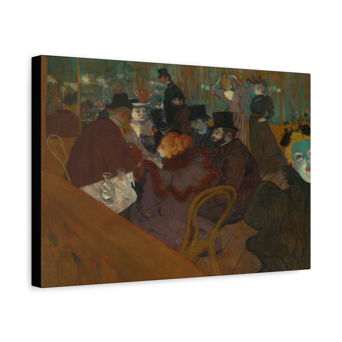 Lautrec, Henri - At the Moulin Rouge (1892) - Canvas Block, unframed