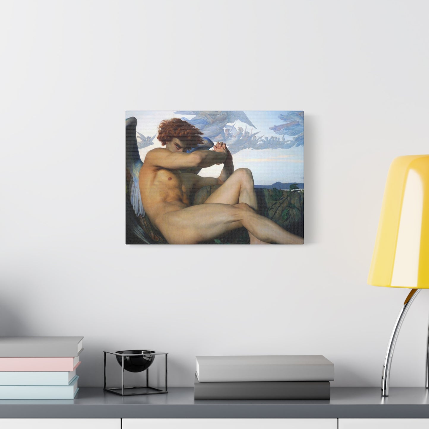 Cabanel, Alexandre - The Fallen Angel (1847) - Canvas Block, unframed