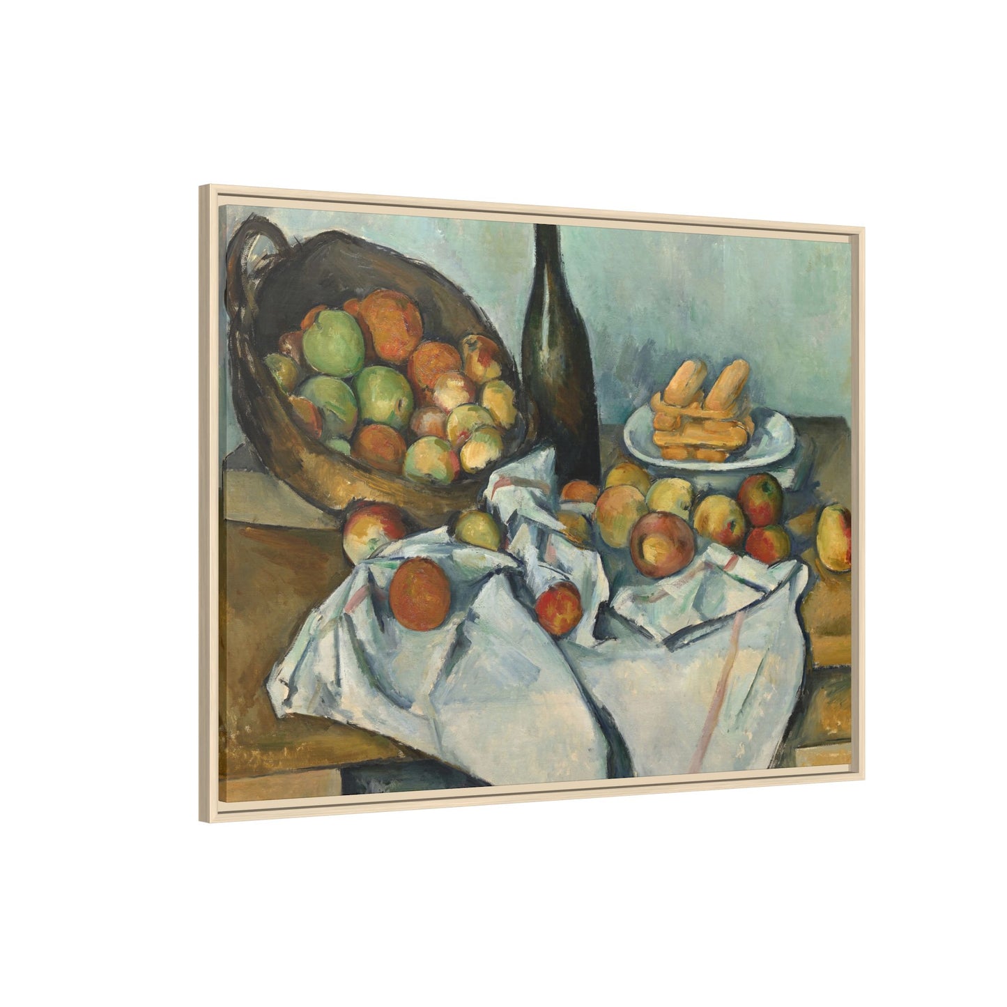 Cézanne, Paul - Basket of Apples (1893) - Matte Canvas, Framed
