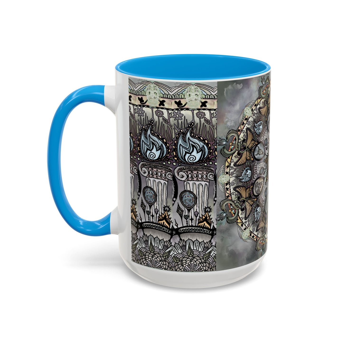 Pacio, Adam - Memento Mori Mandala - Colorful Accent Mugs