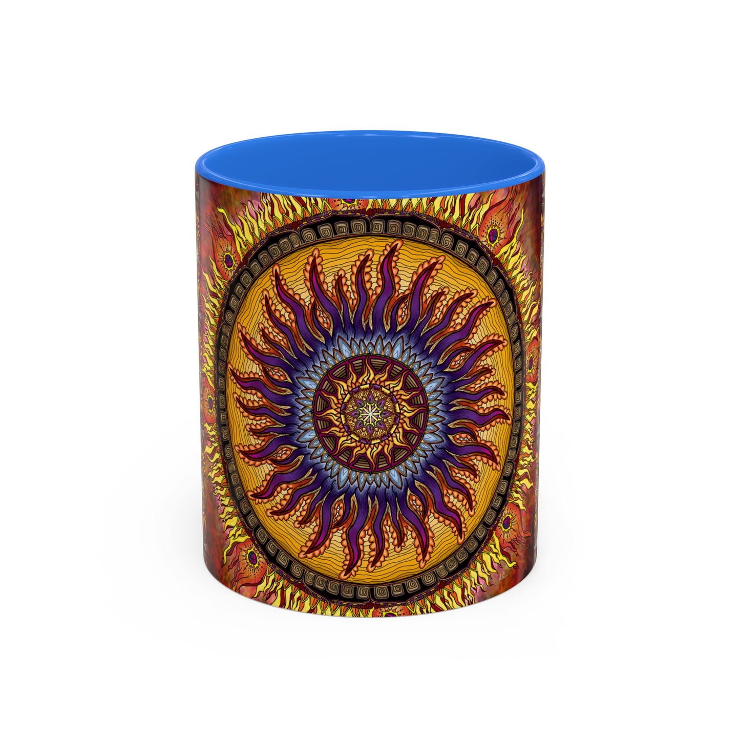 Pacio, Adam - Solar Disc Mandala - Colorful Accent Mugs