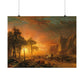 Bierstadt, Albert - Emigrants Crossing the Plains (1867) - Satin Posters