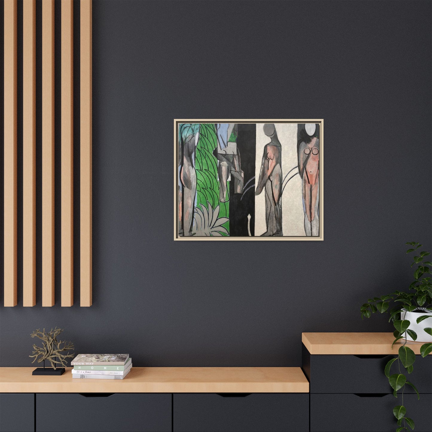 Matisse, Henri - Bathers by a River (1917) - Matte Canvas, Framed