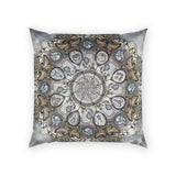 Memento Mori Mandala - Poly Velvet Pillow