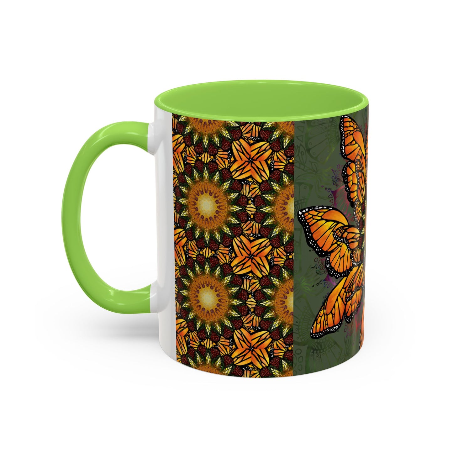 Pacio, Adam - Monarch Butterfly Mandala - Colorful Accent Mugs