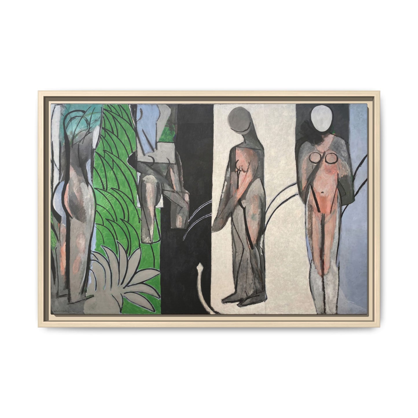 Matisse, Henri - Bathers by a River (1917) - Matte Canvas, Framed