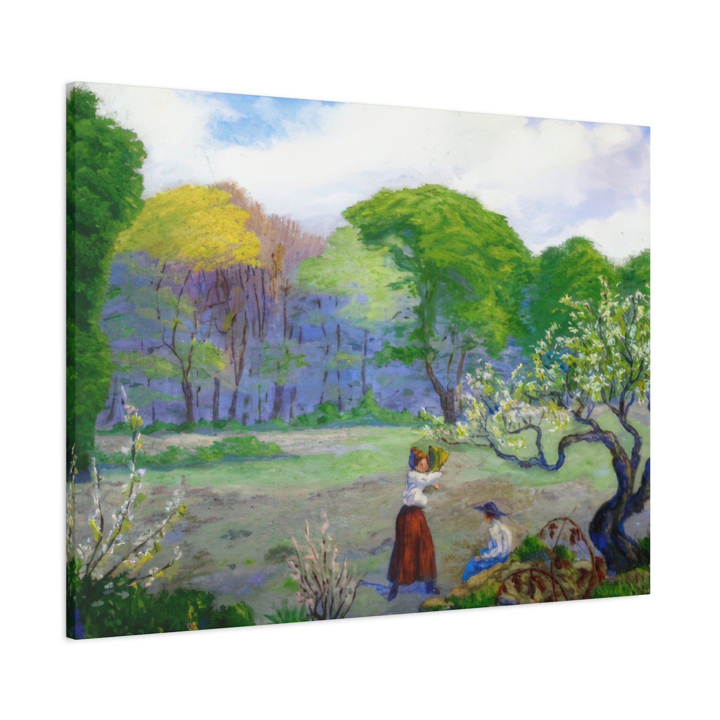 Ranson, Paul - Picking Flowers (1890) - Canvas Block, unframed