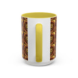 Lion Summer Mandala - Colorful Accent Mugs