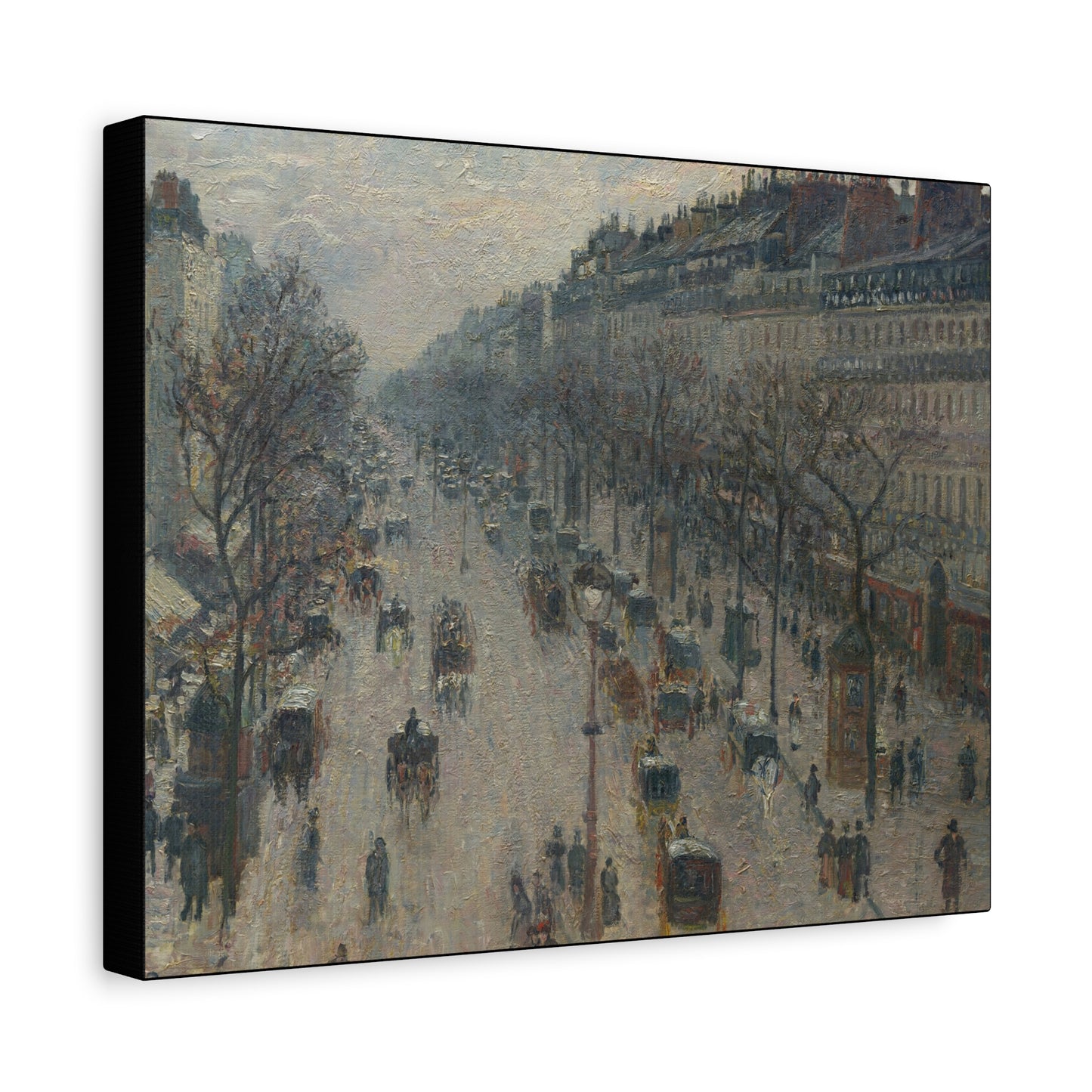 Pissarro, Camille - Boulevard Montmartre, Winter Morning (1897) - Canvas Block, unframed