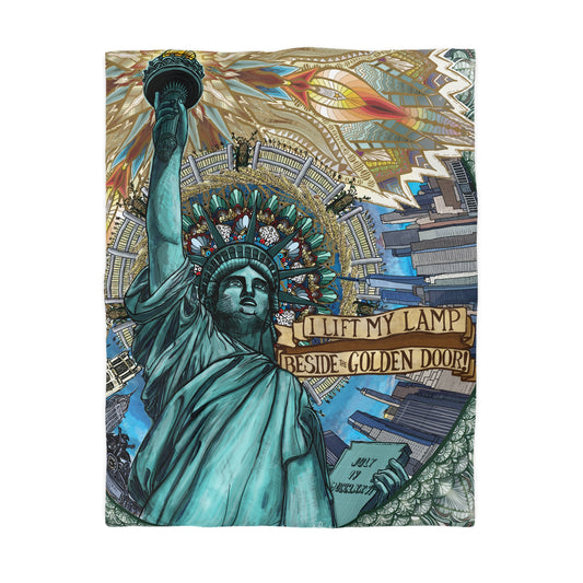 Pacio, Adam - Liberty Mandala - Microfiber Duvet Cover