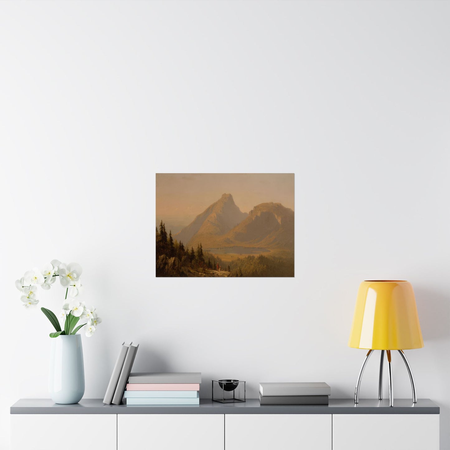 Gifford, Sanford Robinson - Mount Mansfield, Vermont  (1859) - Satin Posters