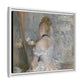 Morisot, Berthe - Woman at Her Toilette (1880) - Matte Canvas, Framed