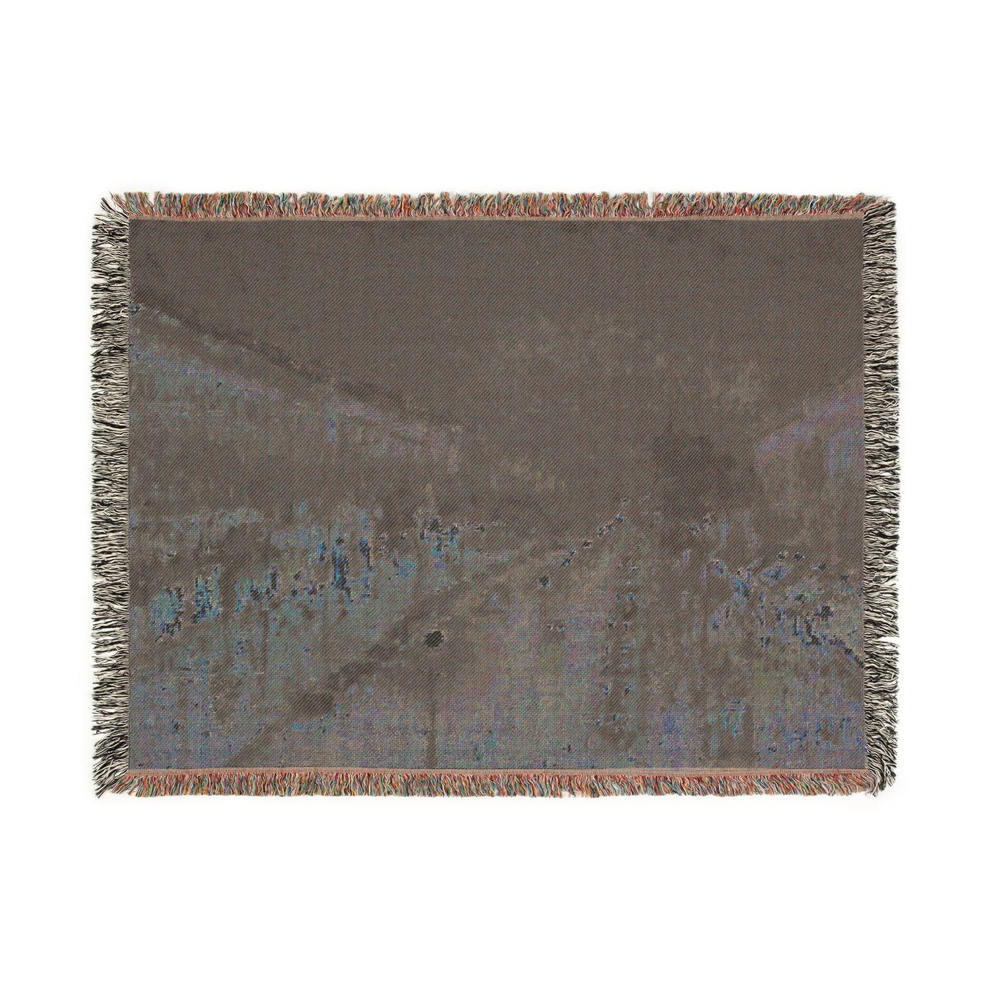 Pissarro, Camille - The Boulevard Montmartre At Night (1897) - Woven Blanket