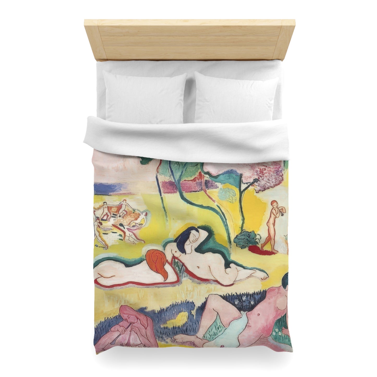 Matisse, Henri - The Joy of Life (1905) - Microfiber Duvet Cover