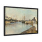 Morisot, Berthe - The Harbor at Lorient (1869) - Matte Canvas, Framed