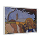 Filiger, Charles - Virgin and Two Angels (1895) - Matte Canvas, Framed