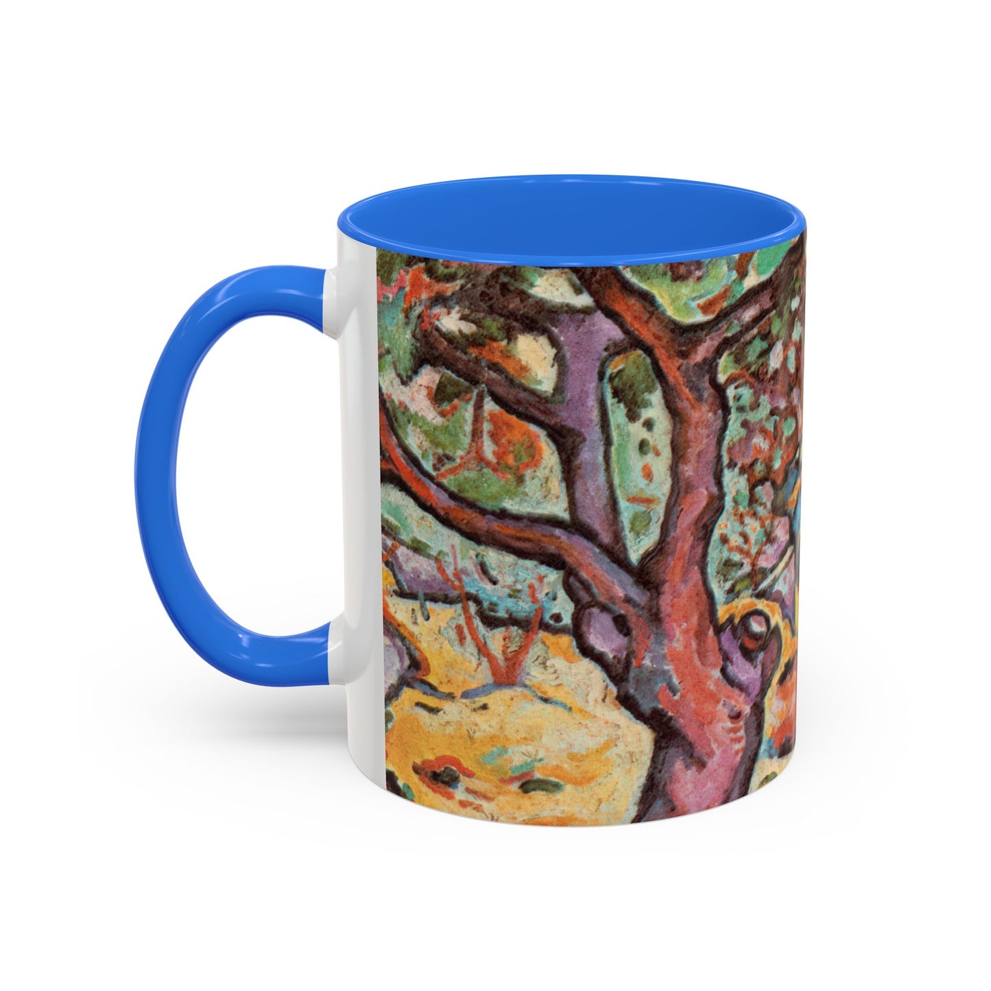 Braque, Georges - Olive Tree near L'Estaque (1906) - Colorful Accent Mugs