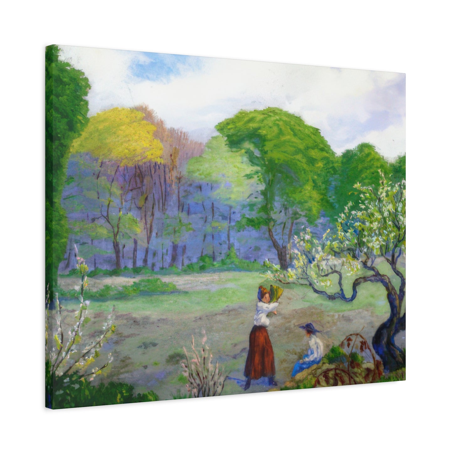 Ranson, Paul - Picking Flowers (1890) - Canvas Block, unframed