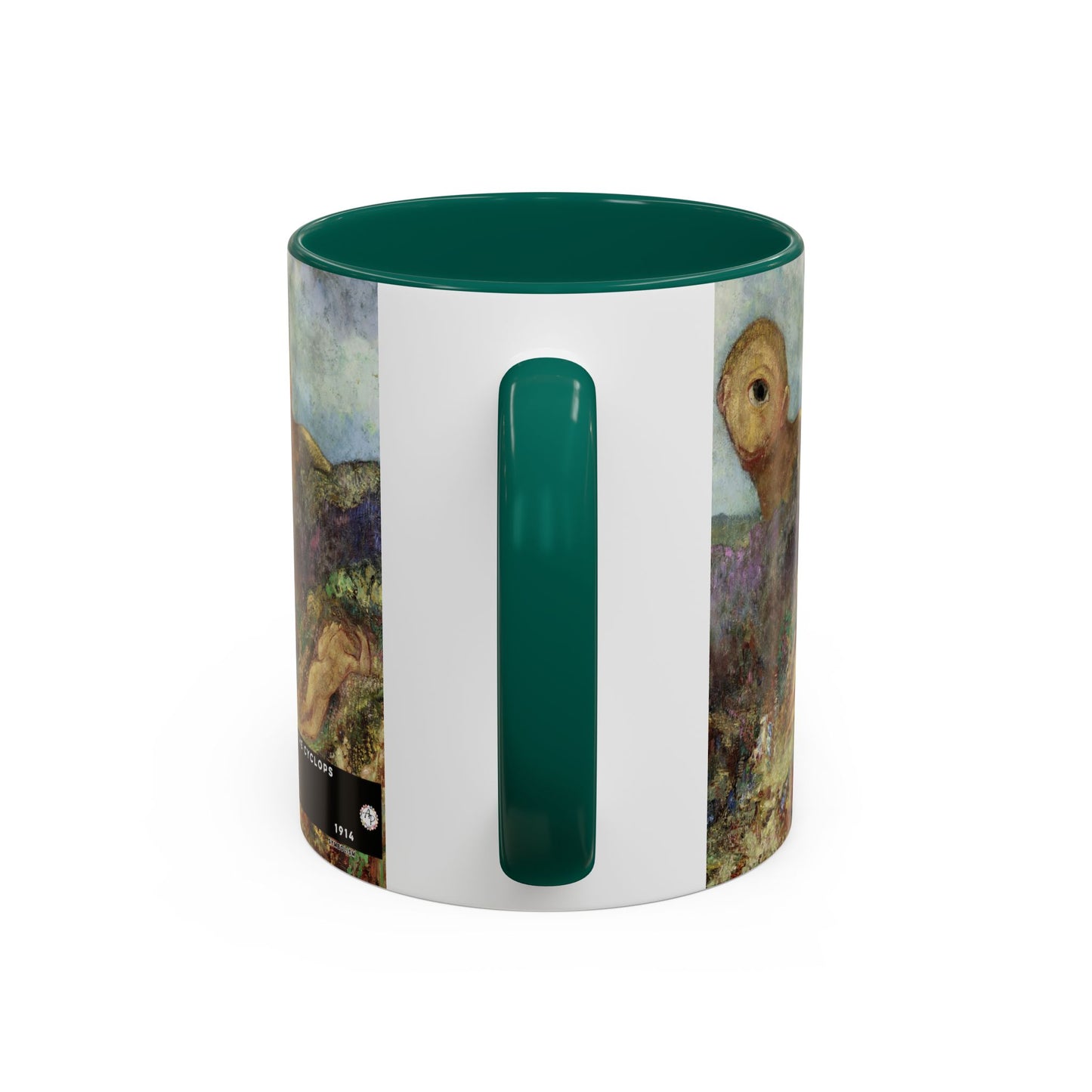 Redon, Odilon - The Cyclops (1914) - Colorful Accent Mugs