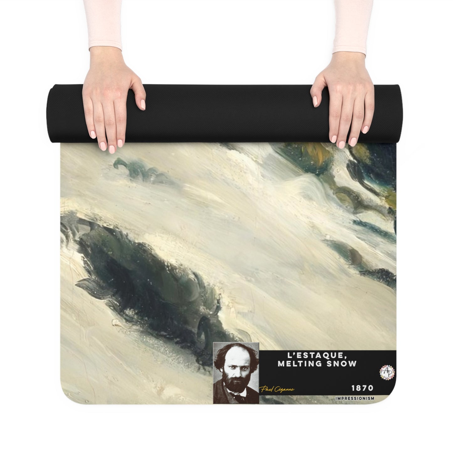 Cézanne, Paul - L’Estaque, Melting Snow (1870) - Rubber Yoga Mat
