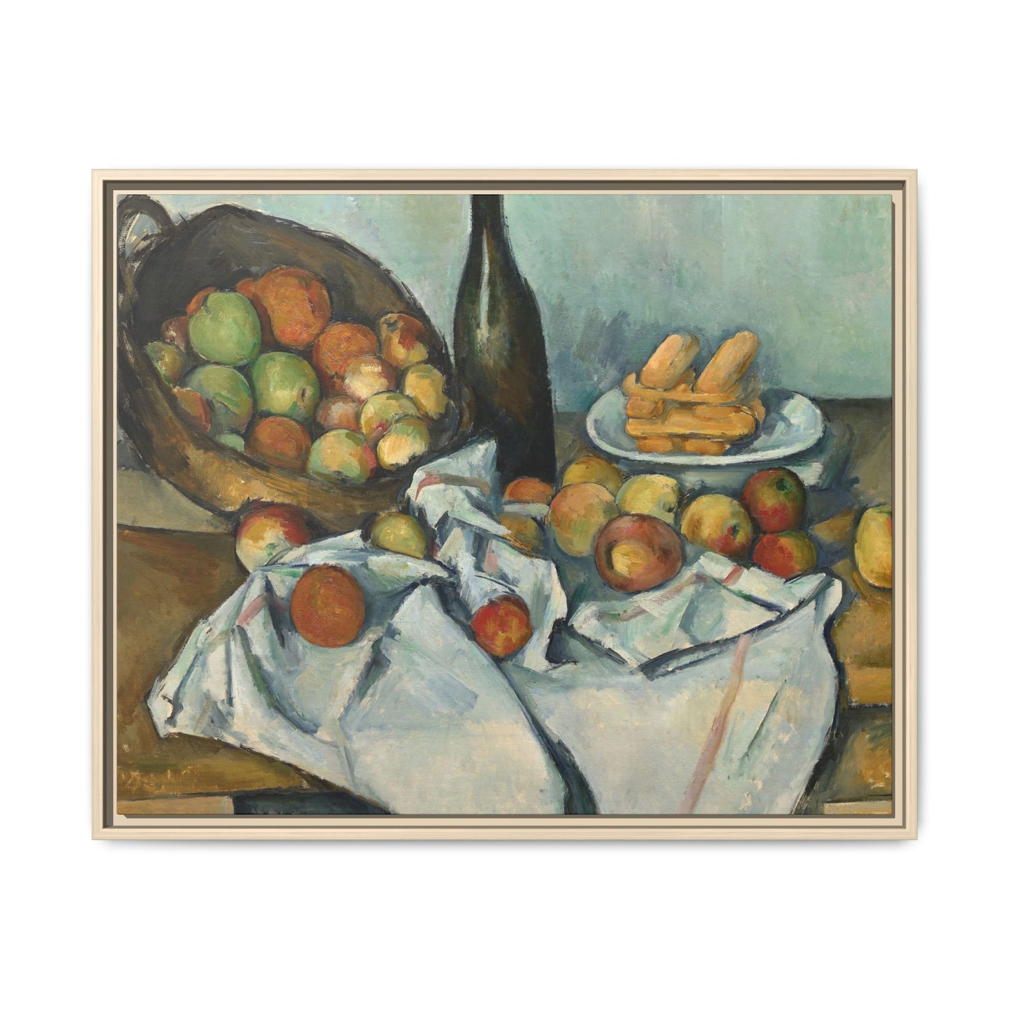 Cézanne, Paul - Basket of Apples (1893) - Matte Canvas, Framed