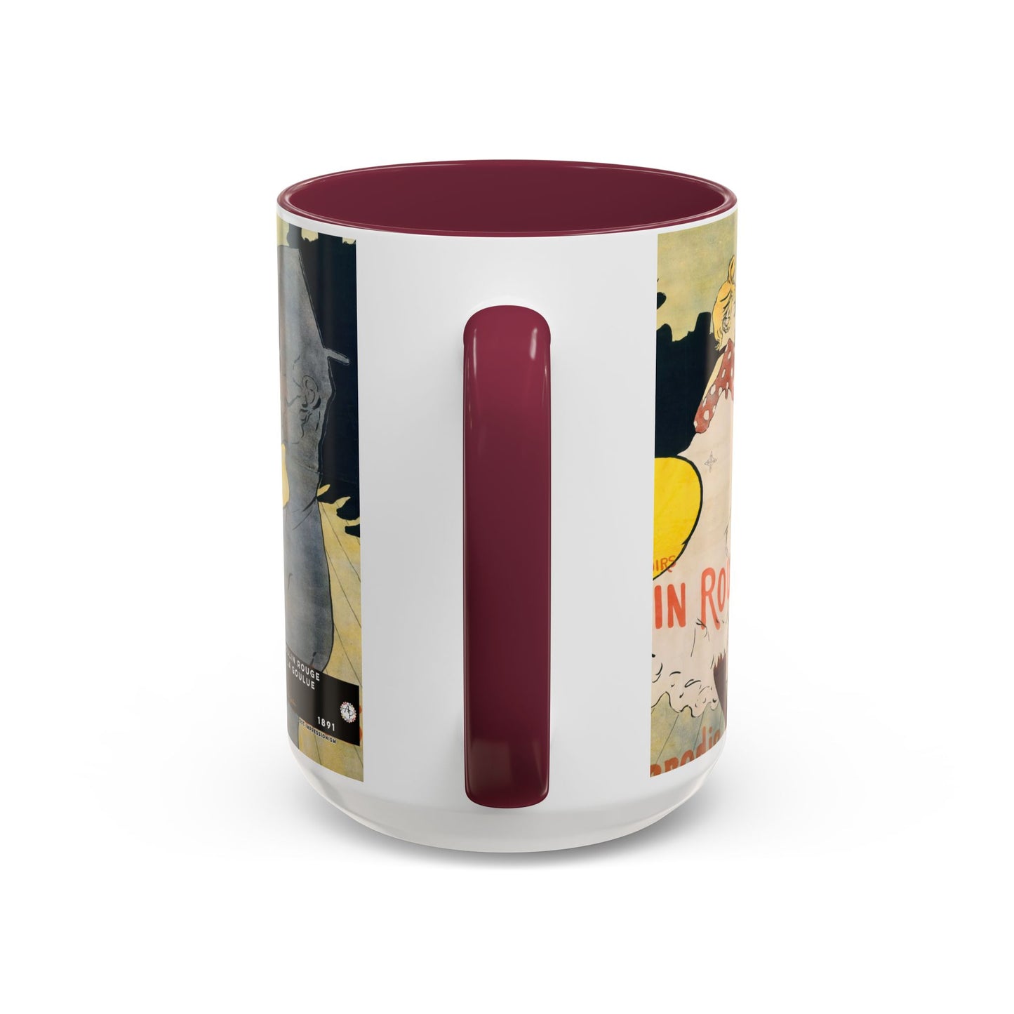 Toulouse-Lautrec, Henri - Moulin Rouge - La Goulue (1891) - Colorful Accent Mugs