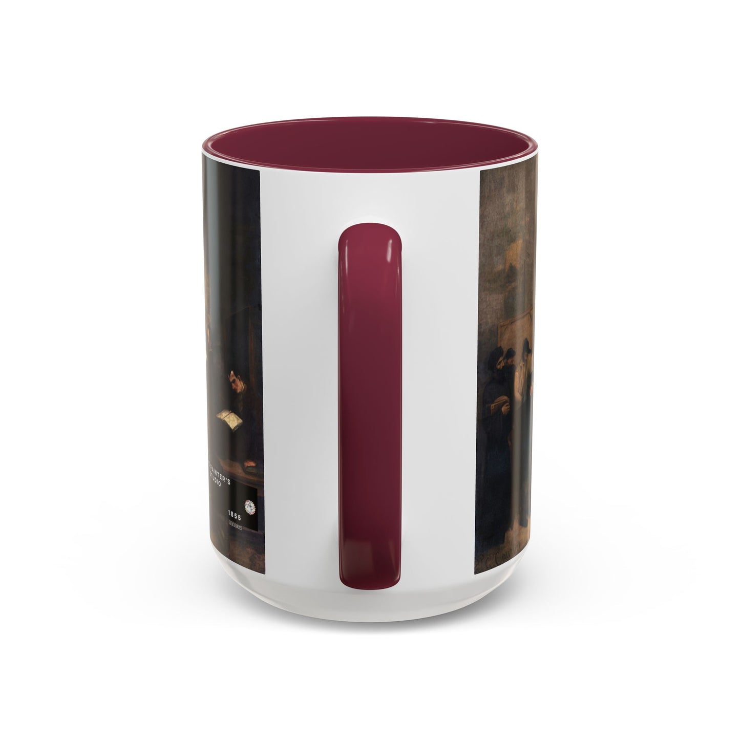 Courbet, Gustave - The Painter’s Studio (1855) - Colorful Accent Mugs