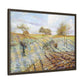 Pissarro, Camille - Hoarfrost (1873) - Matte Canvas, Framed