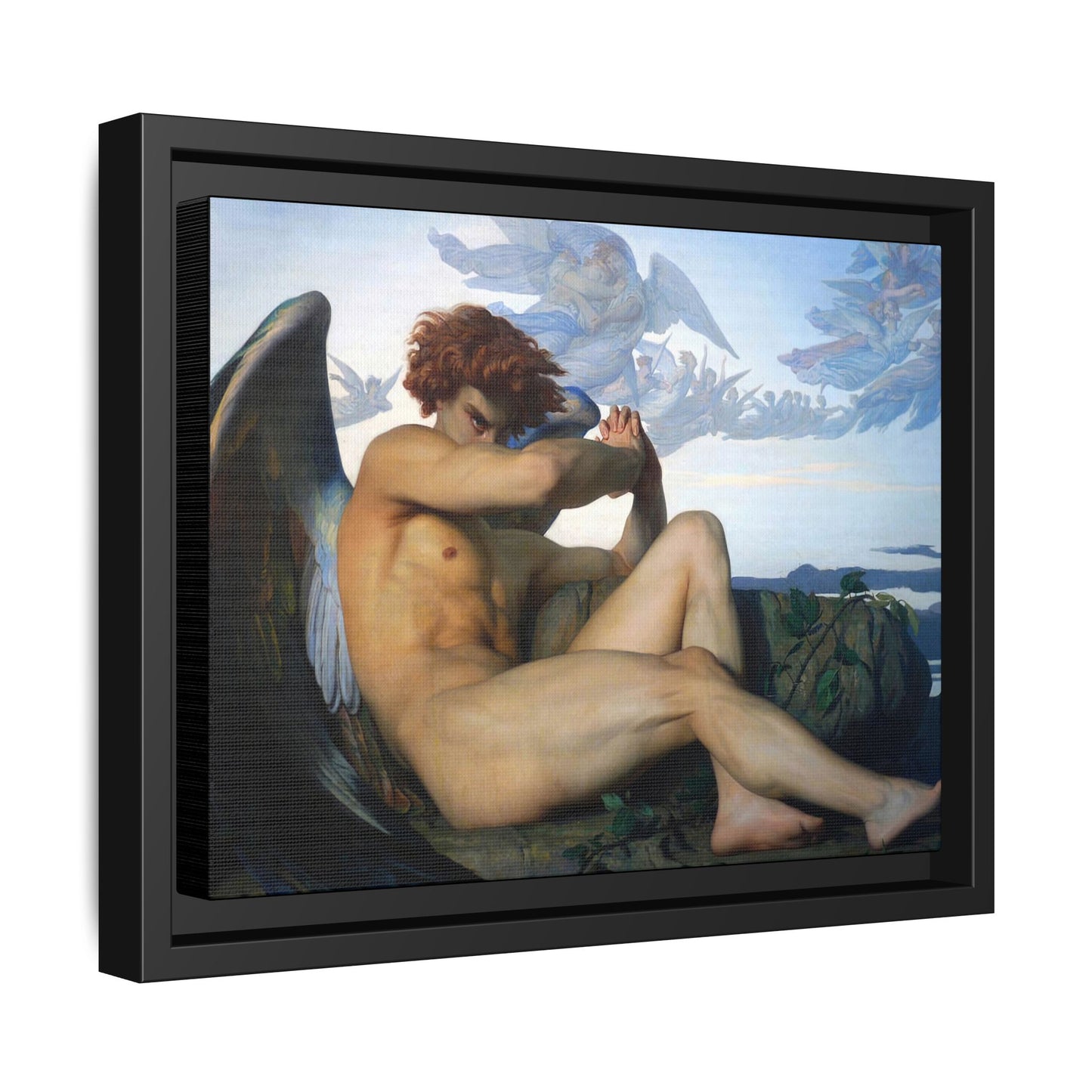 Cabanel, Alexandre - The Fallen Angel (1847) - Matte Canvas, Framed
