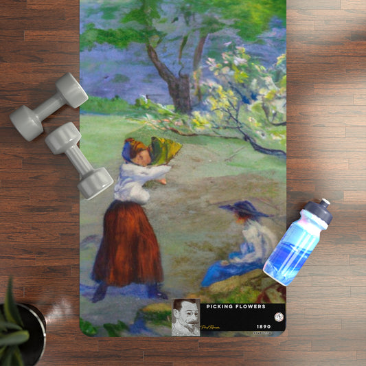 Ranson, Paul - Picking Flowers (1890) - Rubber Yoga Mat