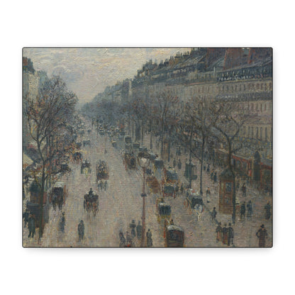 Pissarro, Camille - Boulevard Montmartre, Winter Morning (1897) - Canvas Block, unframed