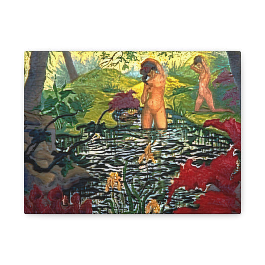 Ranson, Paul - The Lotus Bather (1906) - Canvas Block, unframed