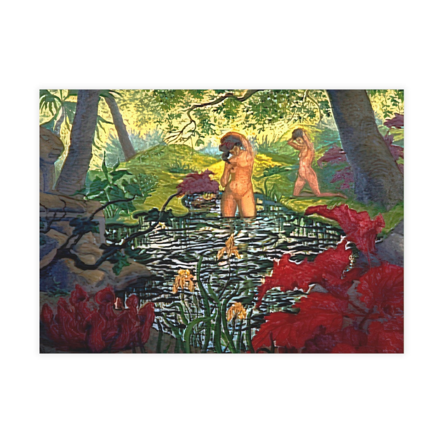 Ranson, Paul - The Lotus Bather (1906) - Postcard Bundles with Envelopes Included