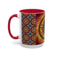Pacio, Adam - Solar Disc Mandala - Colorful Accent Mugs