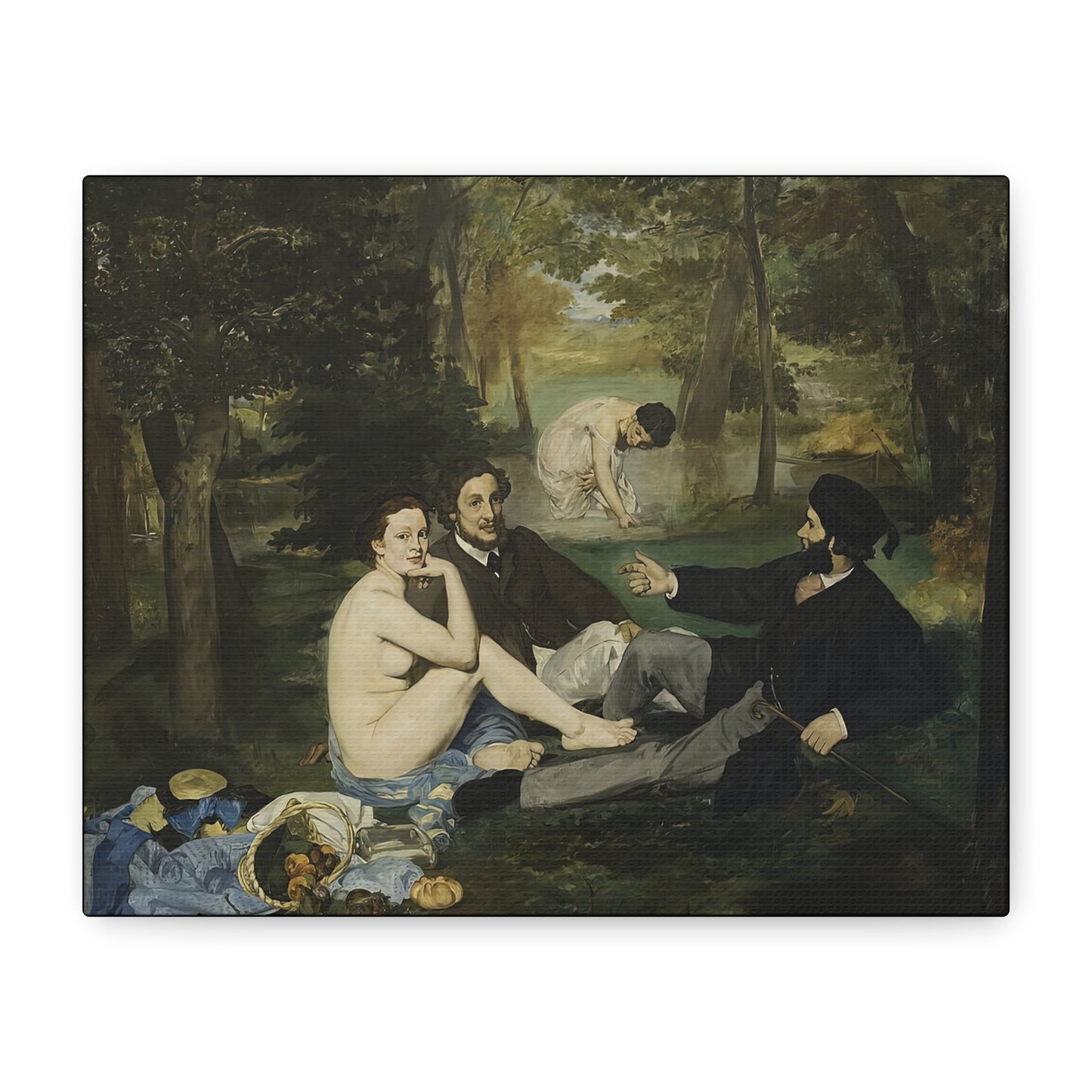 Manet, Édouard - Luncheon on the Grass (1863) - Canvas Block, unframed