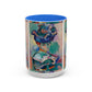 Matisse, Henri - Woman with a Hat (1905) - Colorful Accent Mugs