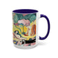 Matisse, Henri - The Joy of Life (1905) - Colorful Accent Mugs