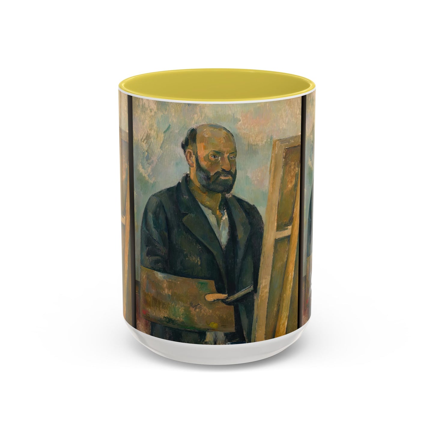 Cézanne, Paul - Portrait of the Artist with a Palette (1890) - Colorful Accent Mugs