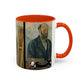 Cézanne, Paul - Portrait of the Artist with a Palette (1890) - Colorful Accent Mugs