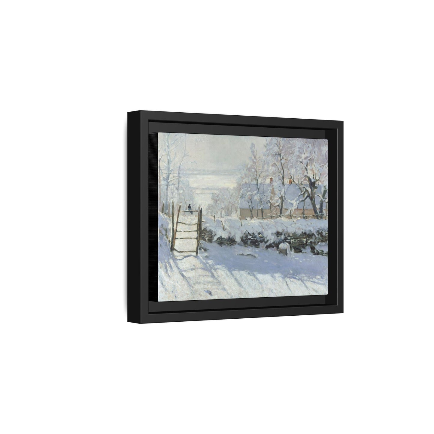 Monet, Claude - The Magpie (1868) - Matte Canvas, Framed